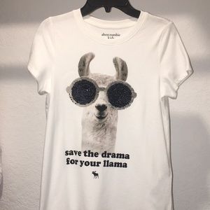 Flip Sequin Abercrombie Kids Llama shirt